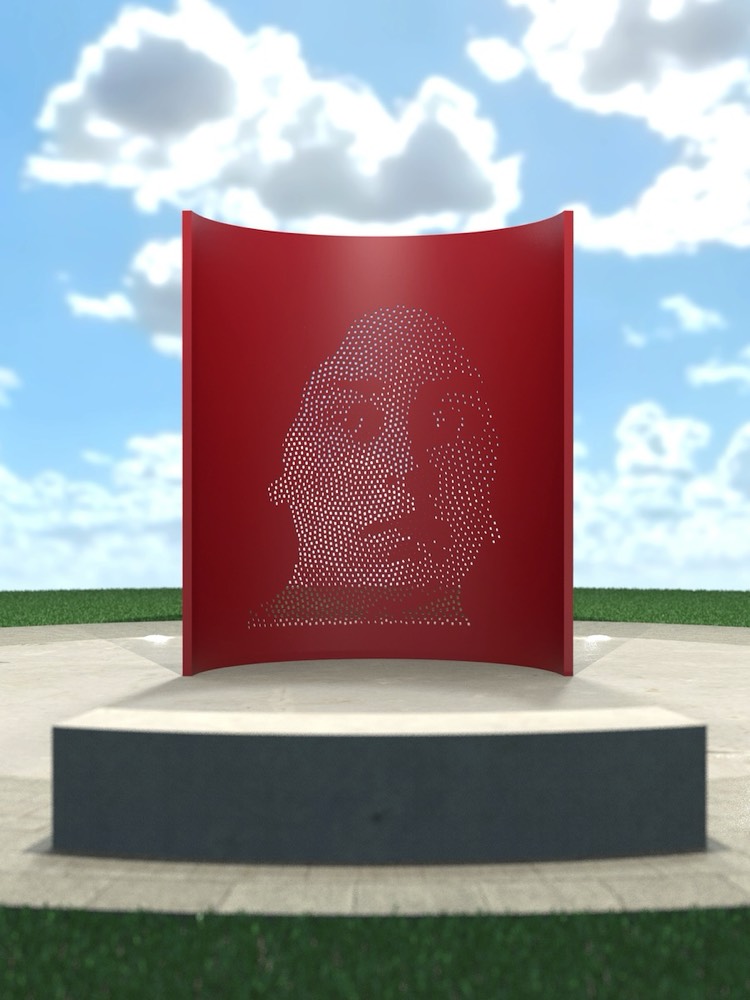 Cardinal Spirit sculptural portrait proposal for Jane Stanford